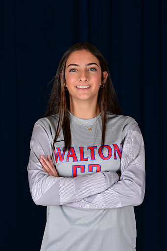 Aviana Owings in her Walton High School soccer jersey